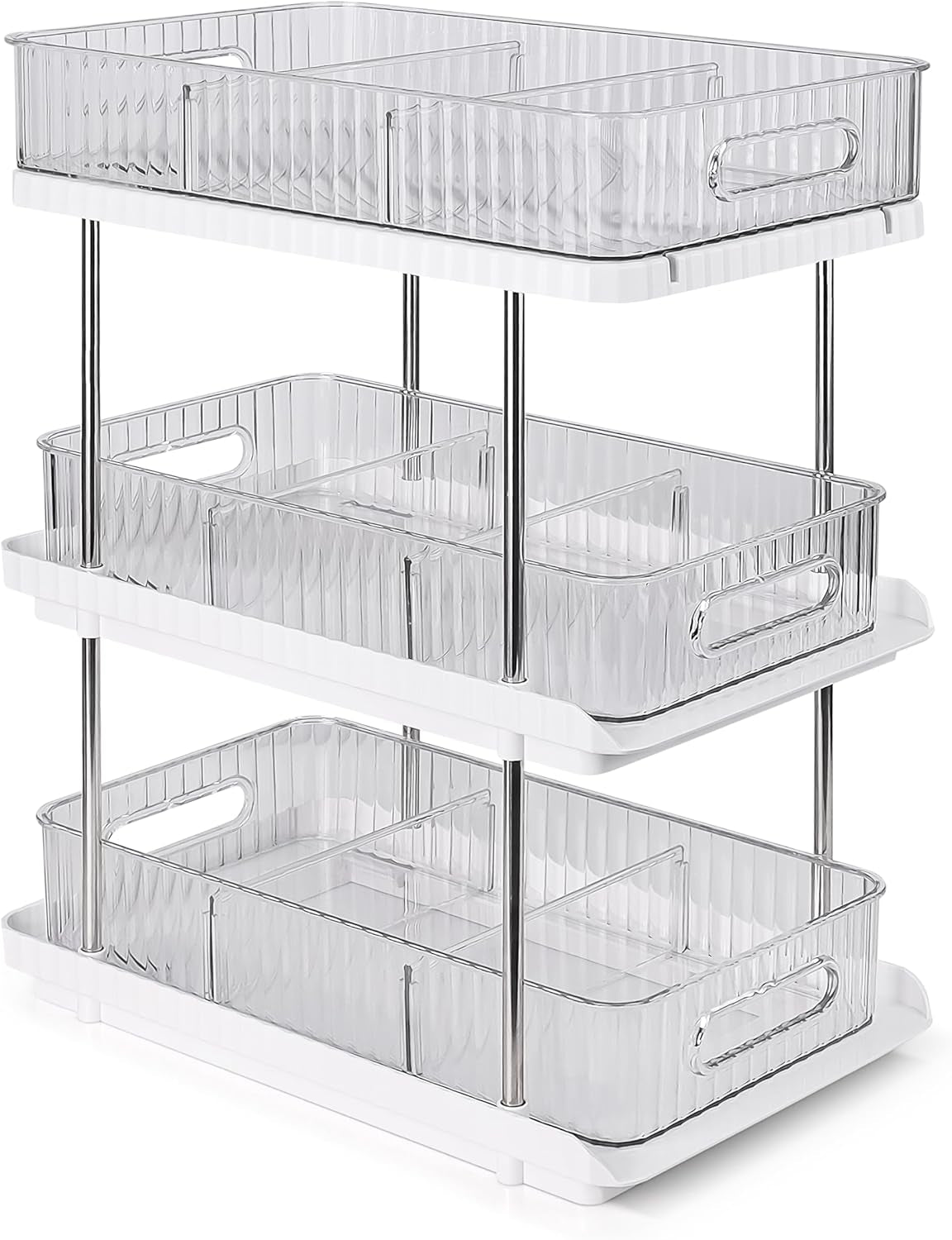 3-Tier under Sink Organizer – Pull-Out Storage for Kitchen & Bathroom