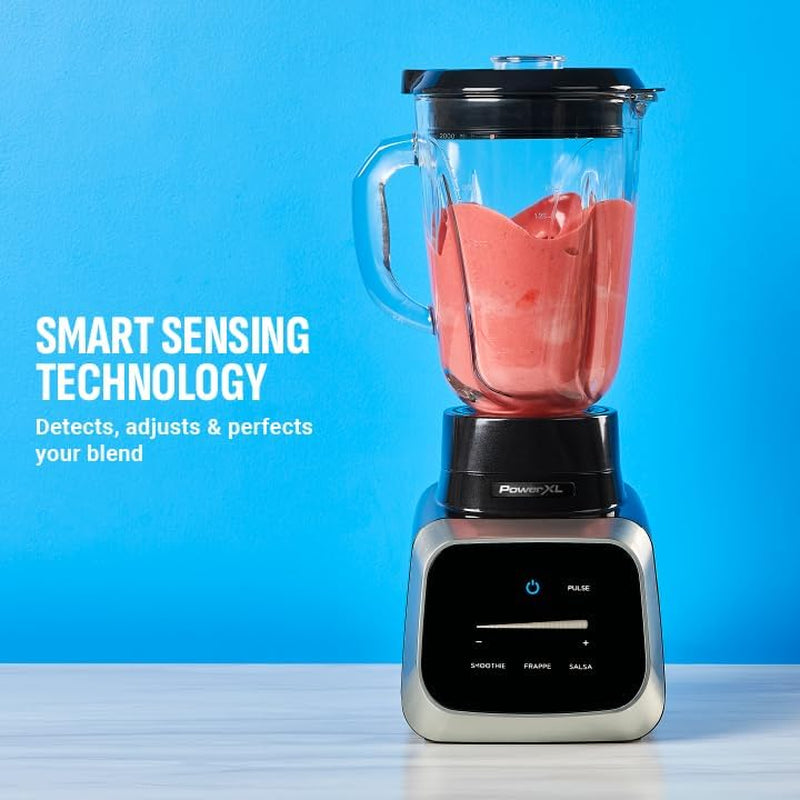 Smart Pro Blender, BL6018, Smart Sensing Technology for Smooth Blends, Frappés, Salsas, 1800 Watts & 68 Oz. Glass Pitcher