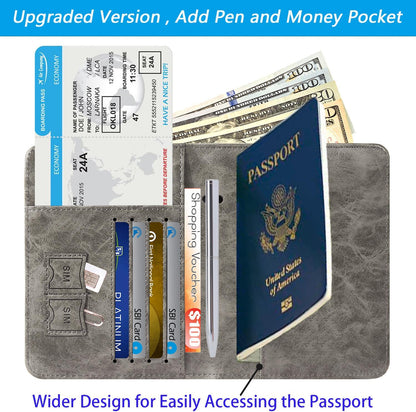 Passport Holder, Travel Essentials, Passport Cover, RFID Travel Wallet