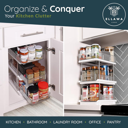 3-Tier under Sink Organizer – Pull-Out Storage for Kitchen & Bathroom