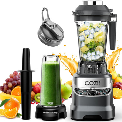 Professional Blender 2000W, 64Oz Countertop Smoothie Blender-21Oz Cup