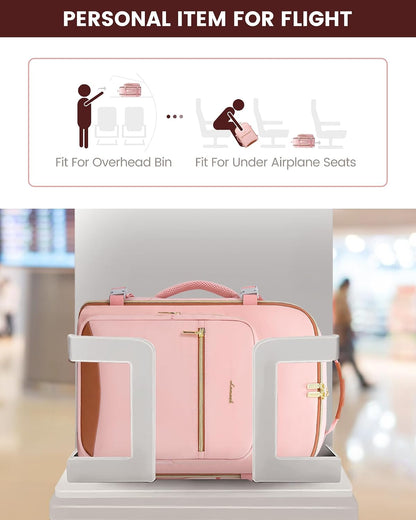 40L Travel Backpack Flight Approved Carry on Backpack,3 Packing Cubes,Waterproof Personal Item Travel Bag,Tsa Carry on Luggage Suitcase Travel Essentials,Gifts for Women & Men,Fits 17" Laptop