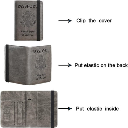Passport Holder, Travel Essentials, Passport Cover, RFID Travel Wallet