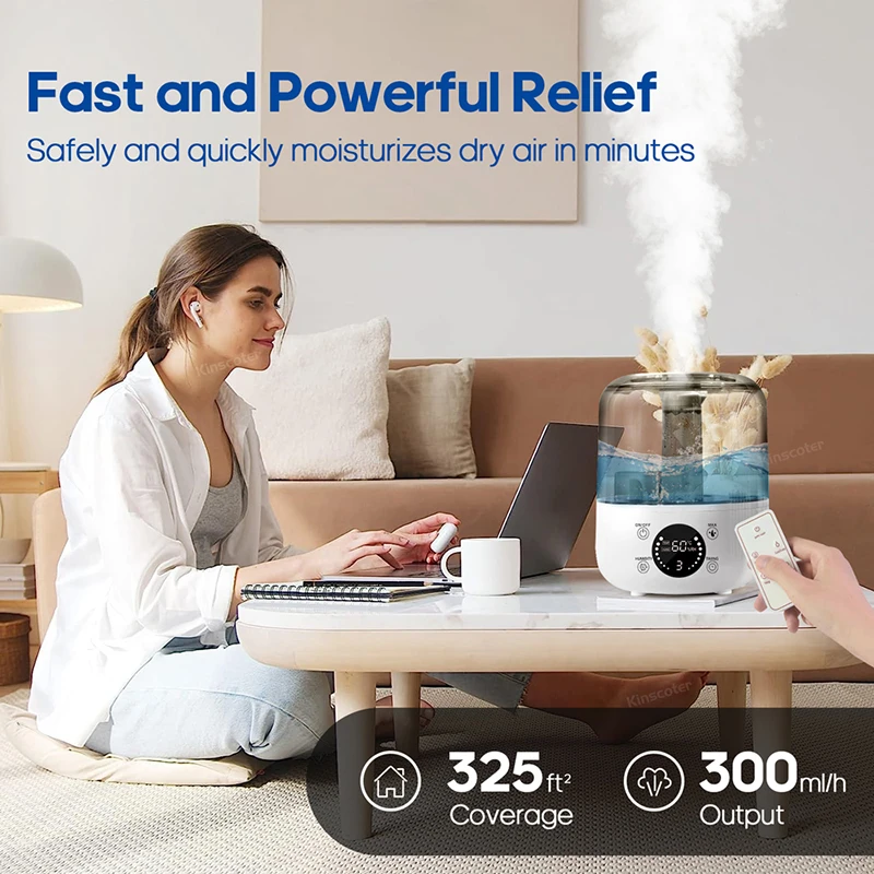 3L Air Humidifier Professional Large Capacity Home Humidifier Plant Mist Aroma Diffuser with Remote Control Timer