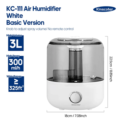 3L Air Humidifier Professional Large Capacity Home Humidifier Plant Mist Aroma Diffuser with Remote Control Timer