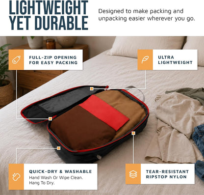 Large Compression Packing Cubes 7-Piece Set for Travel