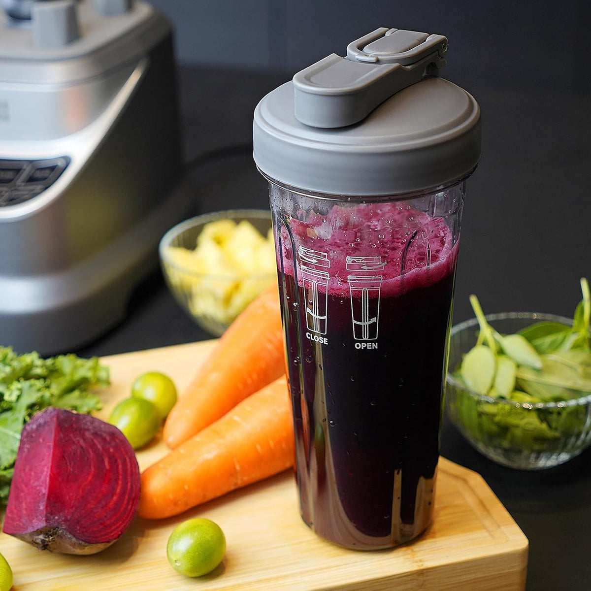 Professional Blender 2000W, 64Oz Countertop Smoothie Blender-21Oz Cup