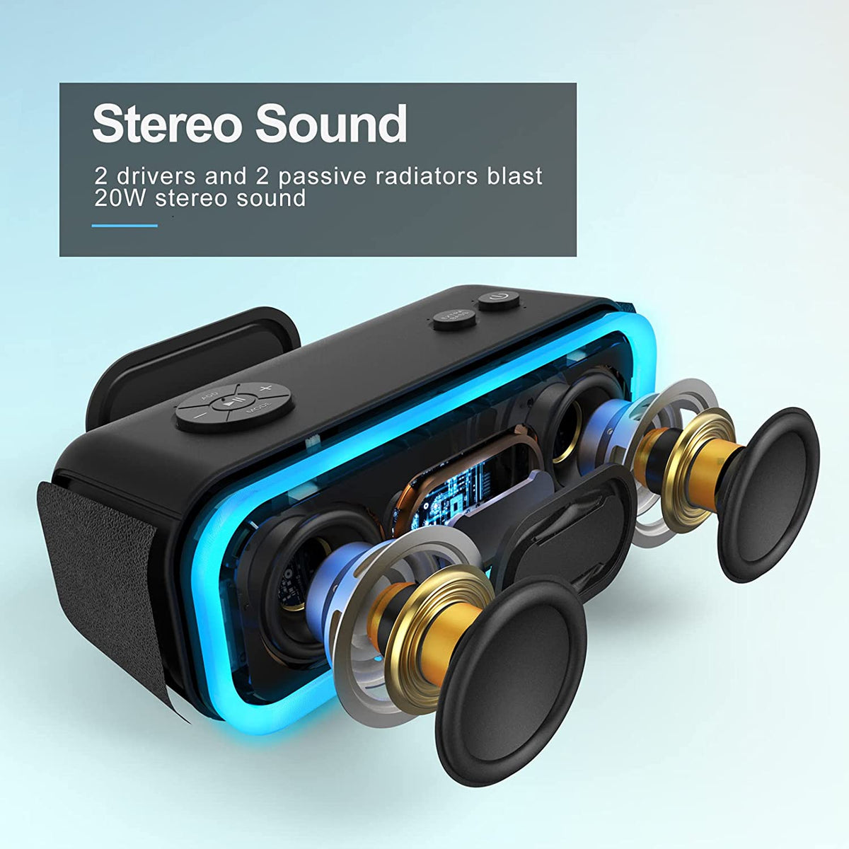 Soundbox Pro Bluetooth Speaker, 20W Stereo Sound, Active Extra Bass
