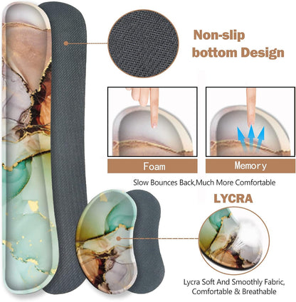 Large Gaming Mouse Pad, Keyboard Wrist Rest Pad & Wrist Support Mousepad Set