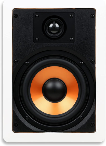 M-6S 6.5-Inch 2-Way In-Wall/Ceiling Speaker, Each, Paintable, White