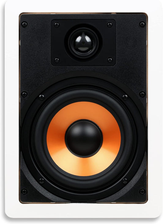 M-6S 6.5-Inch 2-Way In-Wall/Ceiling Speaker, Each, Paintable, White
