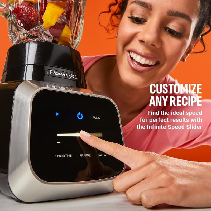 Smart Pro Blender, BL6018, Smart Sensing Technology for Smooth Blends, Frappés, Salsas, 1800 Watts & 68 Oz. Glass Pitcher