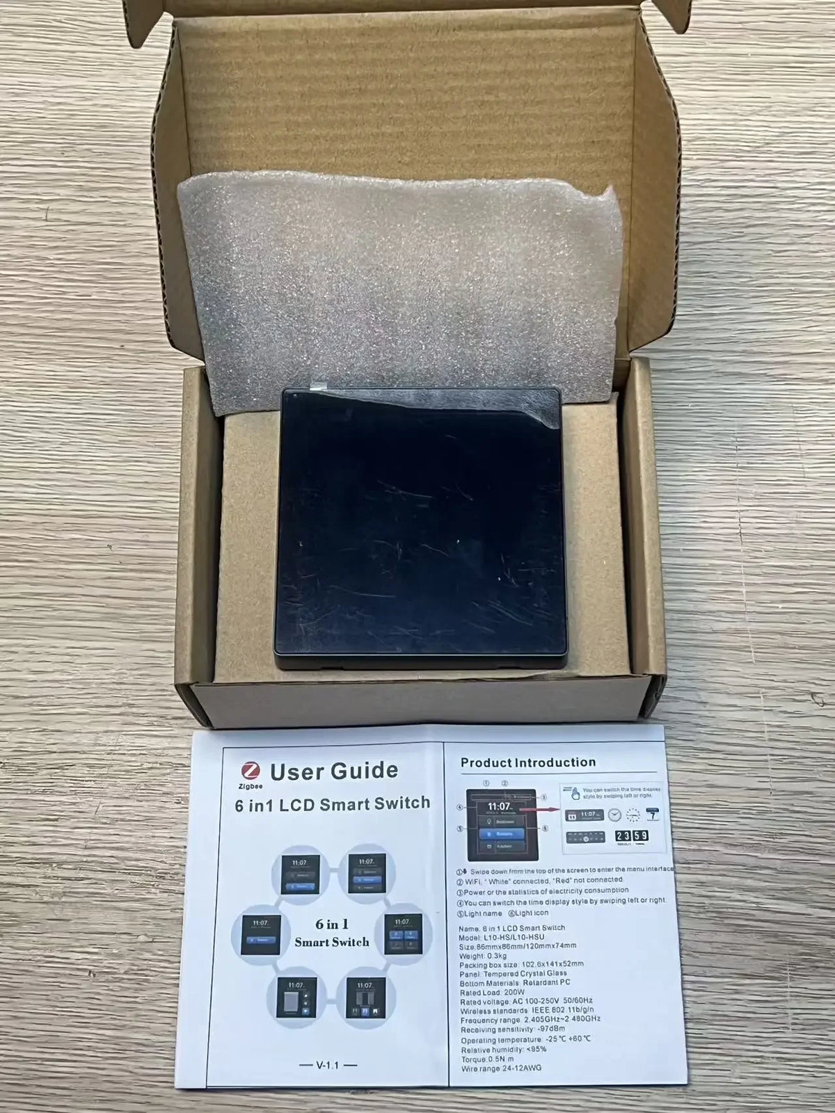 Us Smart Wifi Switches Tuya Eu 4X4 Luxury Zigbee Switch Diy Name Display Smart Home Automation and Smart Home Systems