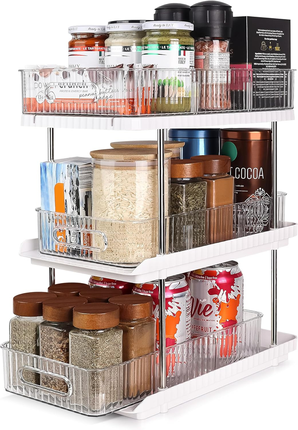 3-Tier under Sink Organizer – Pull-Out Storage for Kitchen & Bathroom