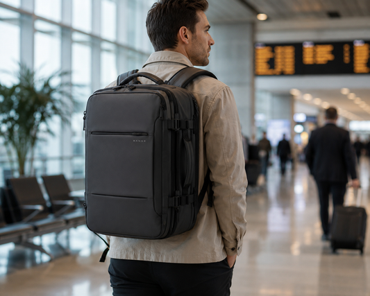 Expandable Travel Backpack for 17.3" Laptop – Carry-On Backpack