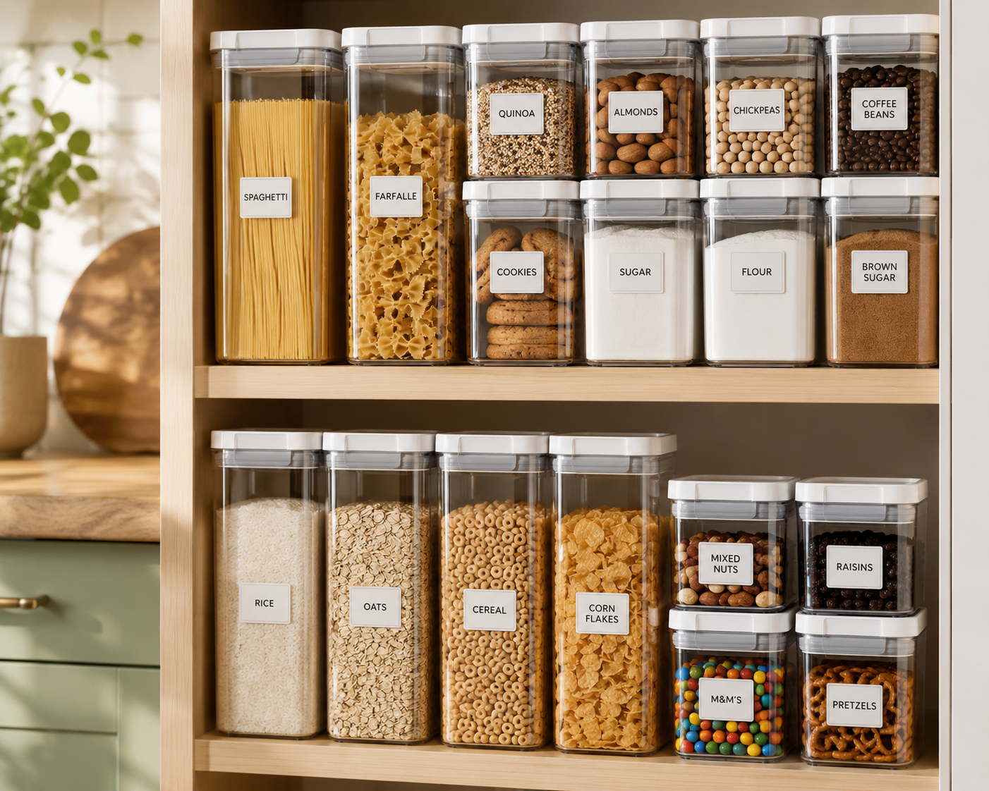 Airtight Food Storage Containers – BPA-Free Pantry Organization Set