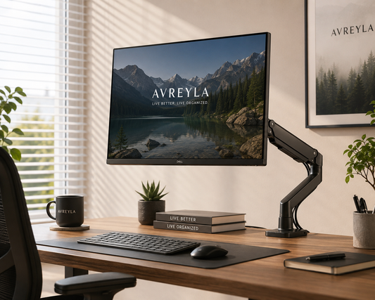 Adjustable Single Monitor Arm – Full Motion Desk Mount