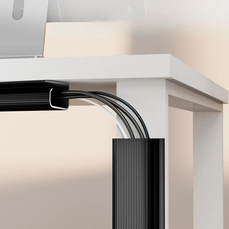 Under-Desk Cable Organizer 40Cm Self-Adhesive Cable Management Cables Raceway for Home and Office