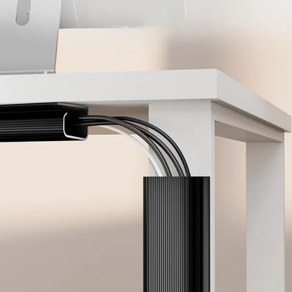 Under-Desk Cable Organizer 40Cm Self-Adhesive Cable Management Cables Raceway for Home and Office