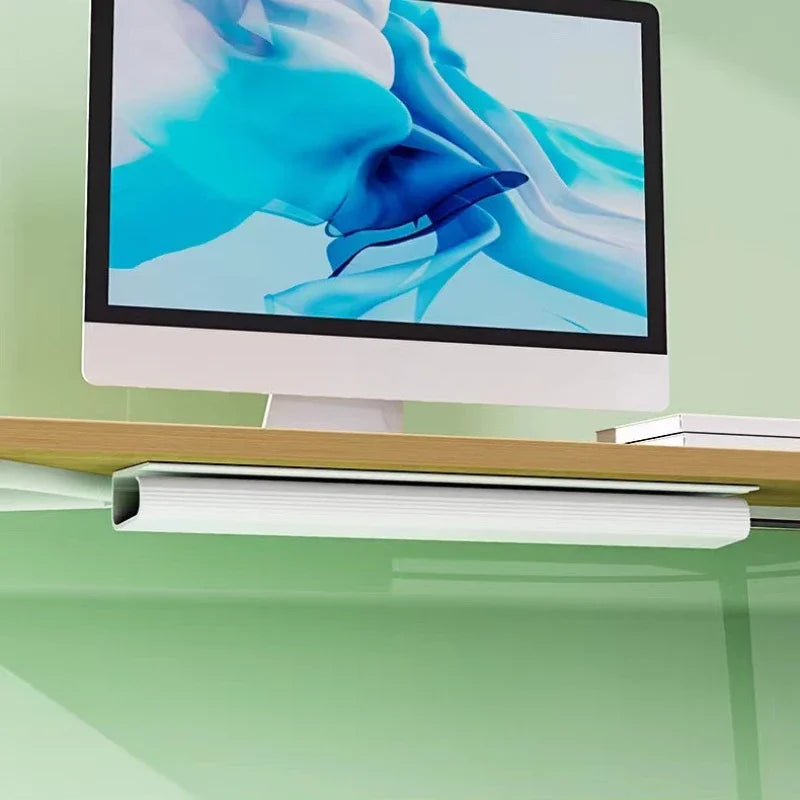 Under-Desk Cable Organizer 40Cm Self-Adhesive Cable Management Cables Raceway for Home and Office