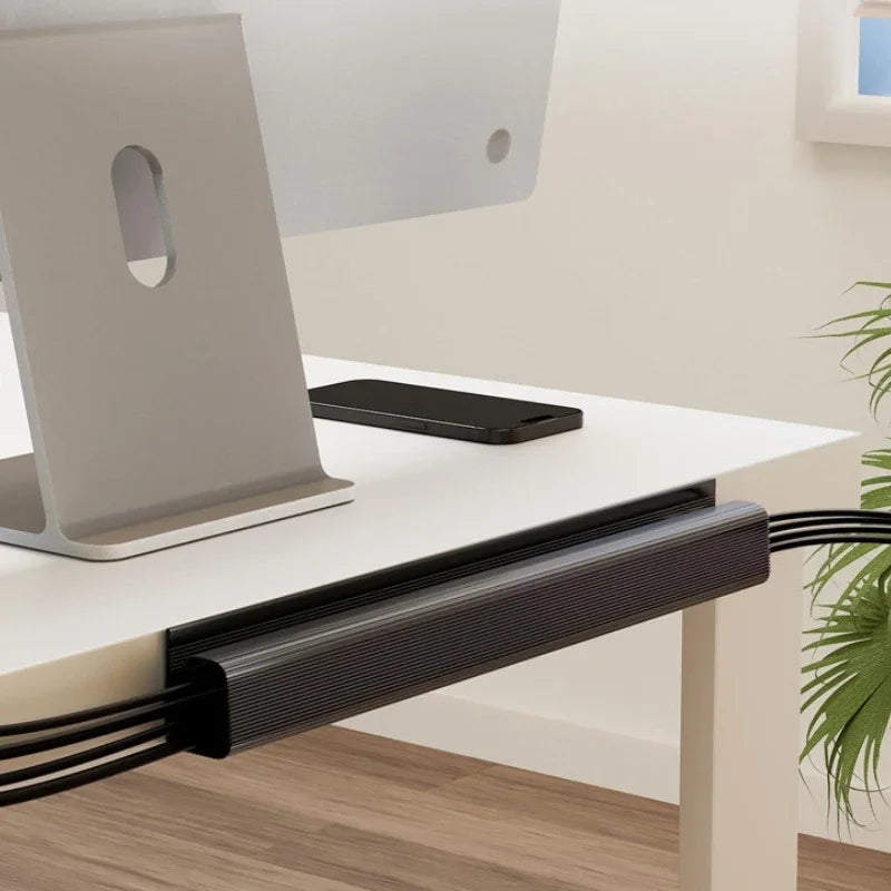 Under-Desk Cable Organizer 40Cm Self-Adhesive Cable Management Cables Raceway for Home and Office