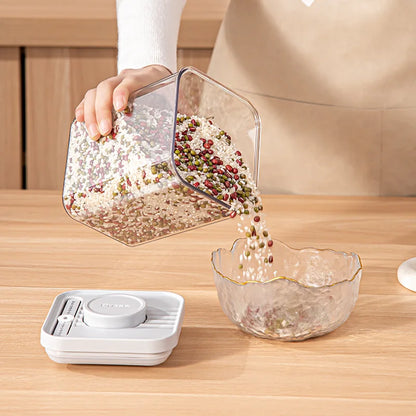 Airtight Pop Food Containers Bpa-Free Stackable Air Tight Pantry Storage Containers Ideal for Storage Cereal Snack Flour Sugar