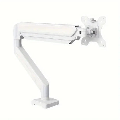 Single Monitor Mount for 13″–32″ Screens, Height Adjustable Monitor Arm with C-Clamp & Grommet Base, Home Office Monitor Stand