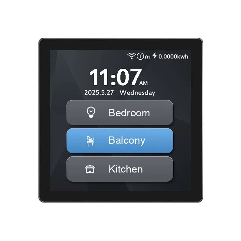 Us Smart Wifi Switches Tuya Eu 4X4 Luxury Zigbee Switch Diy Name Display Smart Home Automation and Smart Home Systems