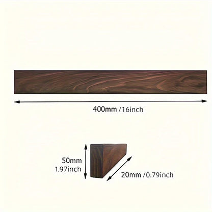 1Pc, 16Inch Walnut Magnetic Knife Holder for Wall, Magnetic Knife Strip, Powerful Wooden Magnet Knife Rack for Kitchen Knives