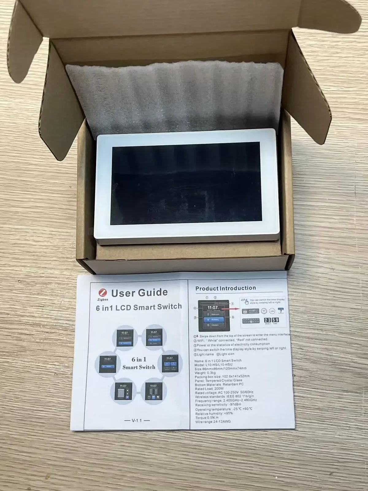 Us Smart Wifi Switches Tuya Eu 4X4 Luxury Zigbee Switch Diy Name Display Smart Home Automation and Smart Home Systems