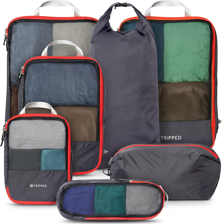 Large Compression Packing Cubes 7-Piece Set for Travel - Avreyla